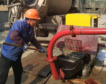  苏州嘉盛建设工程有限公司使用小型细石混凝土泵优质工程验收一次性通过